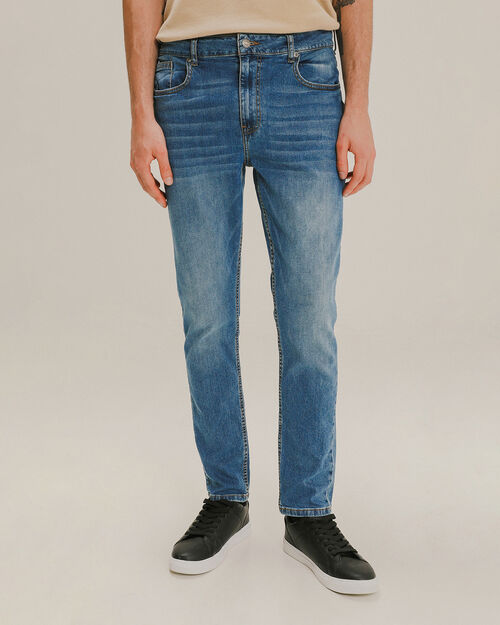 Jeans Skinny Azul Acero